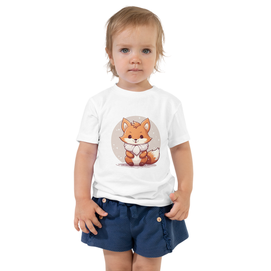 Toddler Short Sleeve Tee - Cute Fox 2