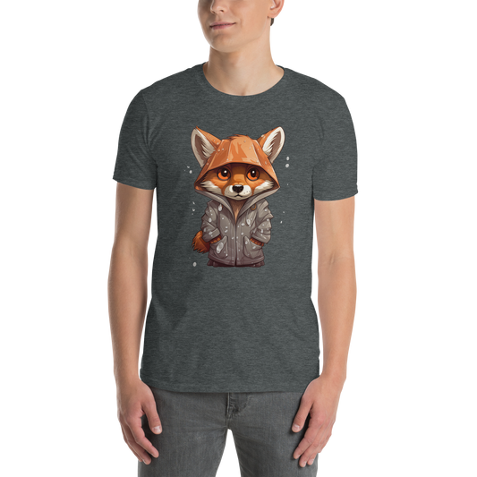 Short-Sleeve T-Shirt - Fox in the rain 2