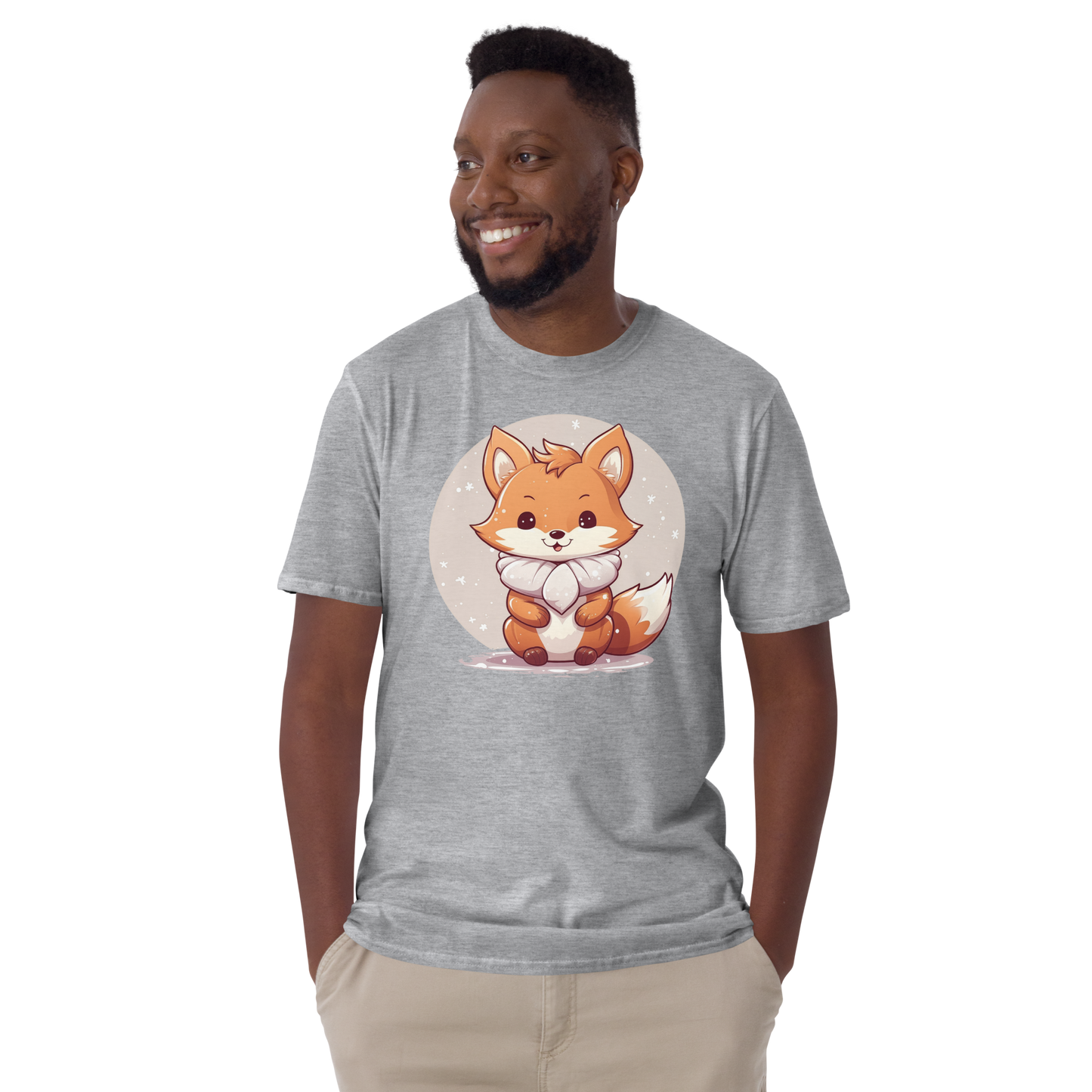 Short-Sleeve T-Shirt - Cute fox 1