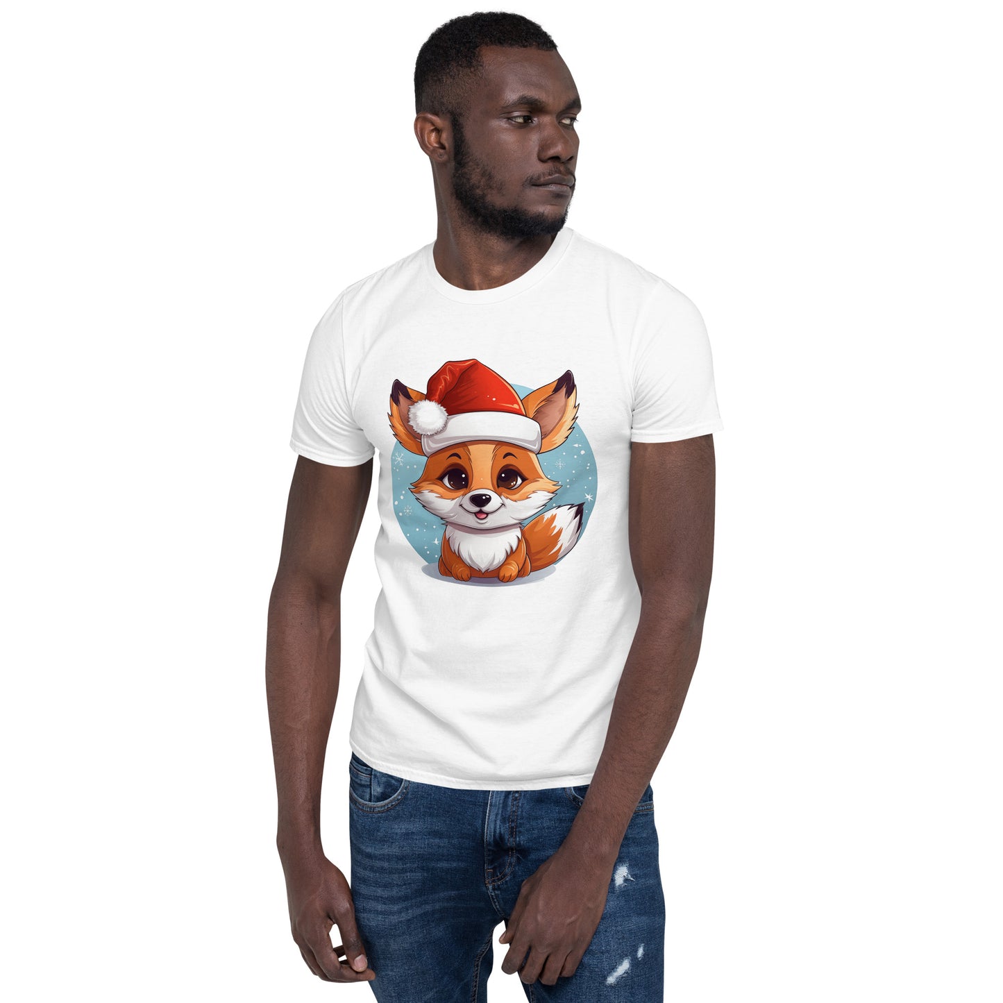 Short-Sleeve T-Shirt - Christmas fox 1